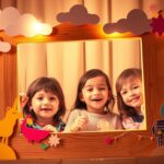 fotobudka z kartonu dla dzieci