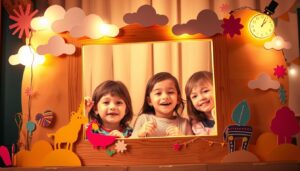 fotobudka z kartonu dla dzieci