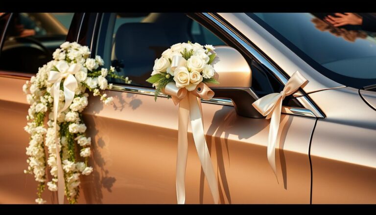 jak zrobić dekorację samochodu do ślubu