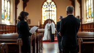 świadek na ślubie kościelnym