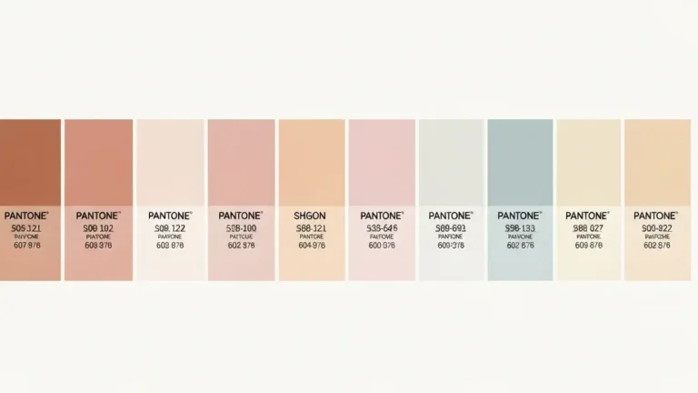 Paleta kolorów Pantone 2026 na wesele - wszystkie trendy sezonowe w jednym zestawieniu z próbkami kolorów i kodami pantone